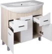 TMP ZX 95 - SONOMA - álló fürdőszobabútor - Sanovit ZENON - 6095 porcelán mosdóval - 97 x 51 cm
