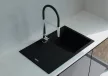 NODOR - Gránit mosogatótálca NorGranite 78.50 1B 1D BK fekete