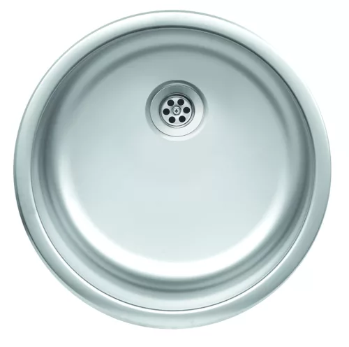 EVIDO RONDO natúr rozsdamentes acél mosogató, 446 mm