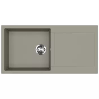 EVIDO CUBO XL 6 S gránit mosogató, 1000 x 500 mm, platina