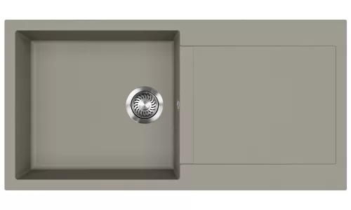 EVIDO CUBO XL 6 S gránit mosogató, 1000 x 500 mm, platina