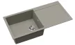 EVIDO CUBO XL 6 S gránit mosogató, 1000 x 500 mm, platina