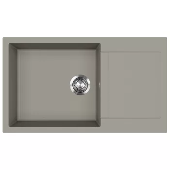   EVIDO CUBO XL 6 S Compact gránit mosogató, 860 x 500 mm, platina