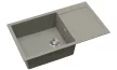 EVIDO CUBO XL 6 S Compact gránit mosogató, 860 x 500 mm, platina