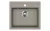EVIDO QUADRO 6 gránit mosogató, 565 x 510 mm, platina