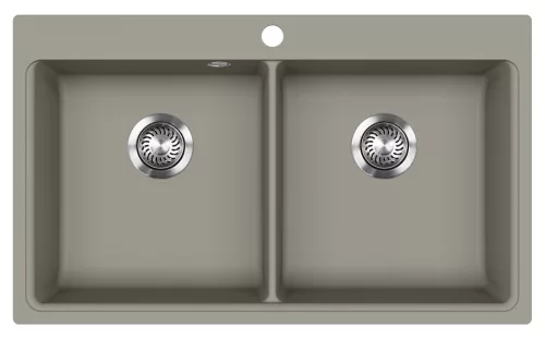 EVIDO QUADRO 9 gránit mosogató, 860 x 510 mm, platina