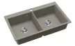 EVIDO QUADRO 9 gránit mosogató, 860 x 510 mm, platina