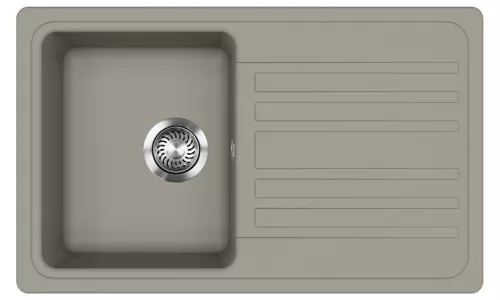 EVIDO HOME 45 S gránit mosogató, 765 x 460 mm, platina