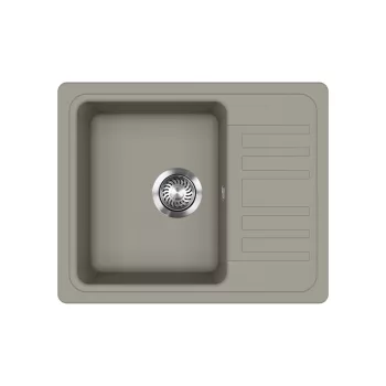   EVIDO HOME 45 S Compact gránit mosogató, 575 x 460 mm, platina