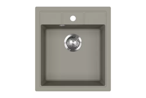 EVIDO EASY 45 gránit mosogató, 460 x 515 mm, platina