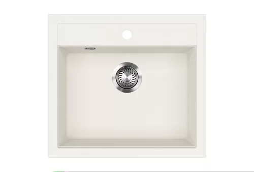 EVIDO QUADRO 6 gránit mosogató, 565 x 510 mm, fehér