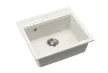 EVIDO QUADRO 6 gránit mosogató, 565 x 510 mm, fehér