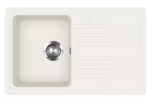 EVIDO HOME 45 S gránit mosogató, 765 x 460 mm, fehér