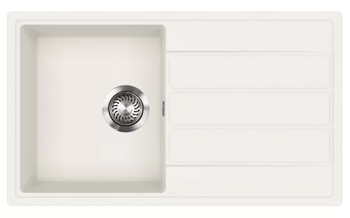 EVIDO EASY 45 S gránit mosogató, 760 x 440 mm, fehér