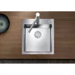 BLANCO CLARON 400-IF/A selyemfényű rozsdamentes acél mosogató, lefolyó-távműködtetővel