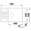BLANCO ZIA XL 6 S Compact SILGRANIT mosogató, fehér