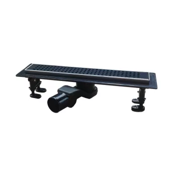   Euro Standard zuhanyfolyóka - MATT FEKETE - Ø 50 mm kifolyással - 60 cm