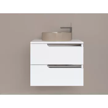   Piramida EURIDIKA fali fürdőszobabútor - mosdópult mosdó nélkül -2 fiókos - 64 x 48 x 53 cm