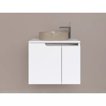   Piramida EURIDIKA fali fürdőszobabútor - mosdópult mosdó nélkül -2 ajtós - 64 x 48 x 53 cm