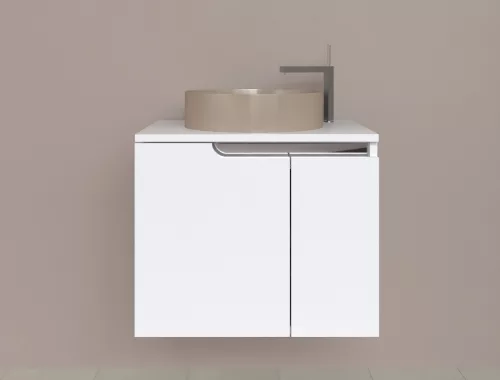 Piramida EURIDIKA fali fürdőszobabútor - mosdópult mosdó nélkül -2 ajtós - 64 x 48 x 53 cm