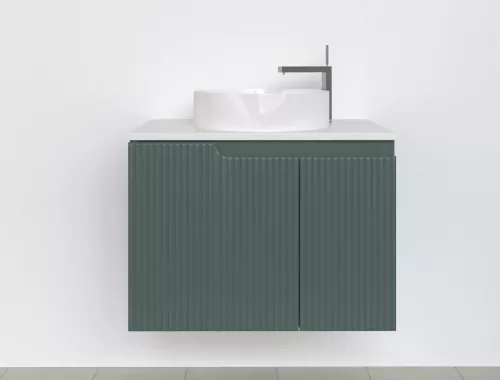 Piramida EURIDIKA fali fürdőszobabútor - mosdópult mosdó nélkül -2 ajtós - PINO ZÖLD-74 x 48 x 53 cm