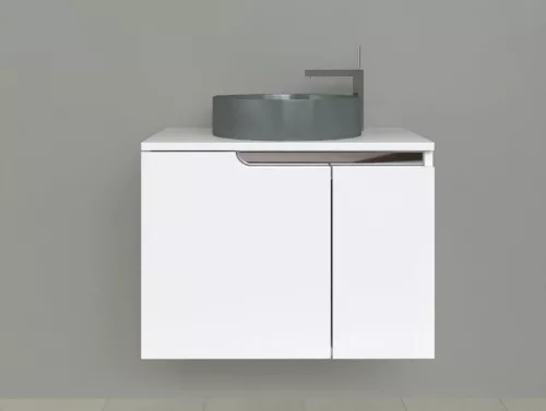 Piramida EURIDIKA fali fürdőszobabútor - mosdópult mosdó nélkül -2 ajtós - 74 x 48 x 53 cm