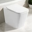 Eros ES QUADRO padlón álló WC - ülőkével komplett - perem nélküli öblítés - alsó / hátsó kifolyású