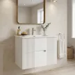 TMP MODENA 75 fali függesztett fürdőszobabútor - SKY E-8099-75 porcelán mosdóval - 75 x 46 x 55 cm