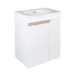 TMP VISION LONG 60 fali függesztett fürdőszobai bútor - SKY E-8099-60 mosdóval- 61 x 46 x 74 cm