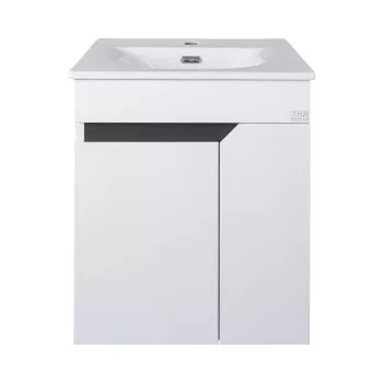   TMP VISION 50 fali függesztett fürdőszobai bútor - SKY 3 E-8099-50 porcelán mosdóval - 51 x 40 cm