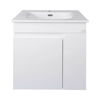   TMP VISION 60 fali függesztett fürdőszobai bútor - SKY E-8099-60 porcelán mosdóval - 61 x 46 x 56 cm