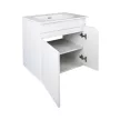 TMP VISION 60 fali függesztett fürdőszobai bútor - SKY E-8099-60 porcelán mosdóval - 61 x 46 x 56 cm