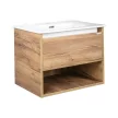 TMP NORD CRAFT 60 fali függesztett fürdőszobabútor - SKY E-8099-60 porcelán mosdóval- 61 x 46 cm