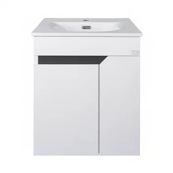   TMP VISION 55 fali függesztett fürdőszobai bútor - SKY E-8099-55 porcelán mosdóval - 55 x 46 cm