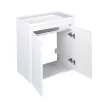 Piramida EURIDIKA 60 LH fali fürdőszobabútor - műmárvány mosdóval - 2 ajtós - 60 x 64 x 38 cm