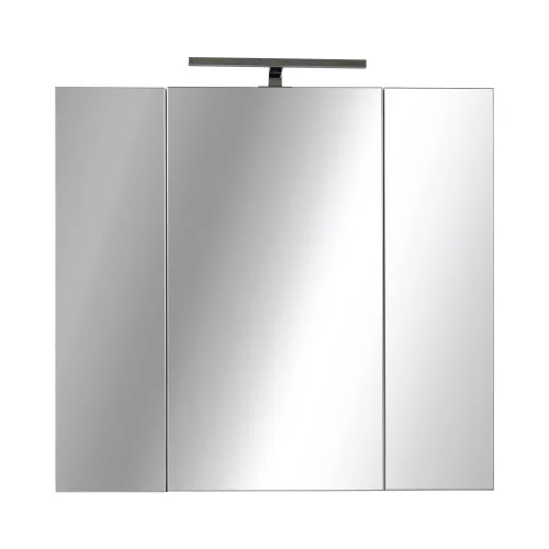 Piramida AKVA Tükrös fürdőszobai szekrény - LED világítással - 75 x 69 x 15 cm