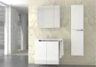 Piramida AKVA Tükrös fürdőszobai szekrény - LED világítással - 75 x 69 x 15 cm