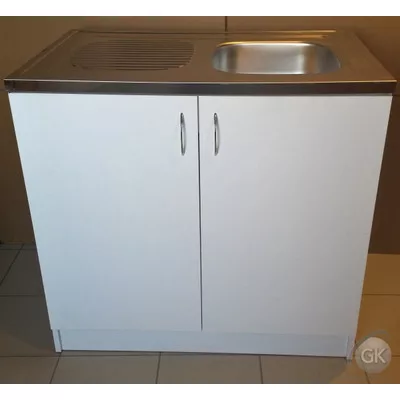 800X600 Komplett 1 medencés nyílóajtós mosogatószekrény FEHÉR
