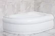 Favorit SIESTA D aszimmetrikus szaniter akril kád JOBBOS - előlappal - állvánnyal - 150 x 100 cm