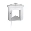 VivaStyle ARDA fali sarokszekrény CeraStyle ARDA porcelán sarokmosdóval 46 x 46 cm - BALOS