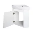 VivaStyle ARDA fali sarokszekrény CeraStyle ARDA porcelán sarokmosdóval 46 x 46 cm - BALOS