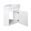 VivaStyle ARDA fali sarokszekrény CeraStyle ARDA porcelán sarokmosdóval 46 x 46 cm - JOBBOS