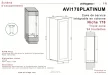 Avintage Borhűtő AVI178PLATINUM beépíthető, 94 palack