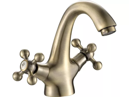 LAVEO STILO mosdócsap click-clack leeresztővel,kétkaros, antik bronz