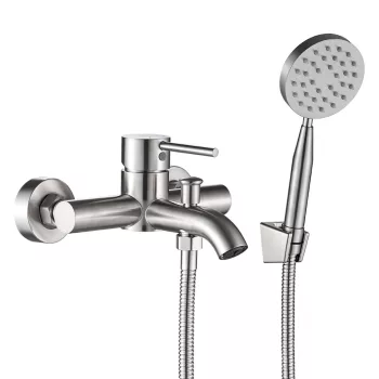 LAVEO NOIA kádcsap, zuhanyszettel, inox