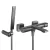 LAVEO TORES kádcsap zuhanyszettel, grafit