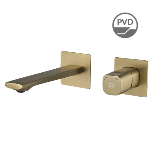 LAVEO TORES rejtett fali mosdócsap, szatin arany