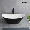 Flow szabadon álló fürdőkád fekete
