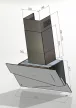 Ciarko Design TRIO Inox / fekete fali páraelszívó