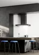 Ciarko Design T-Light 60 cm fekete fali páraelszívó